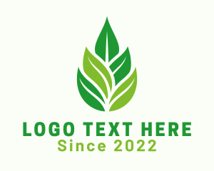 Aroma - Organic Leaf Essence logo design