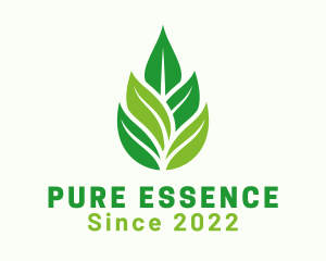 Essence - Organic Leaf Essence logo design