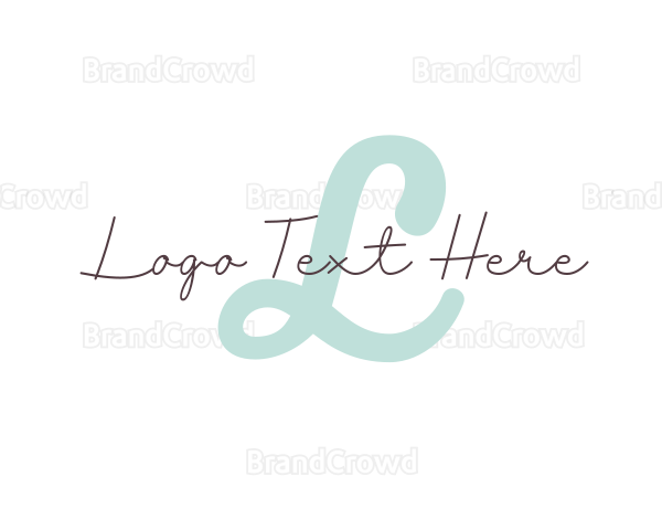 Elegant Script Beauty Logo