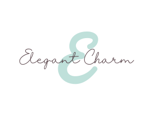 Elegant Script Beauty logo design