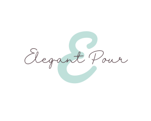 Elegant Script Beauty logo design