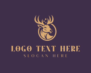 Animal Head - Wildlife Conservation Deer logo design