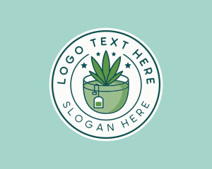 Tea - Cannabis Hemp Tea logo design