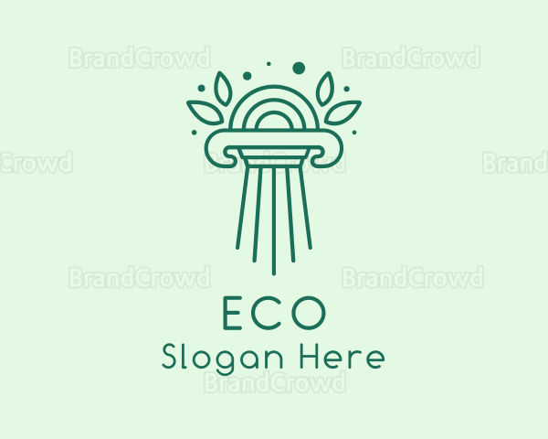 Elegant Natural Column Logo