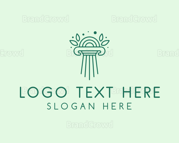 Elegant Natural Column Logo