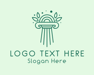 Advisory - Elegant Natural Column logo design