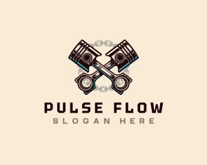 Piston Engine Maintenance logo design