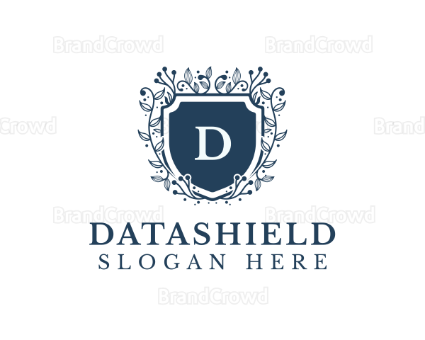 Shield Plant Vines Logo