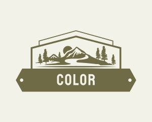 Hiking - Nature Mountain Landscape logo design