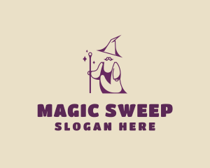 Magical Wizard Moustache logo design