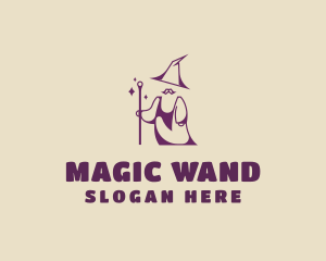 Magical Wizard Moustache logo design