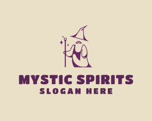 Magical Wizard Moustache logo design