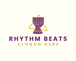 Music Drum Percussion logo design