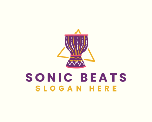 Music Drum Percussion logo design