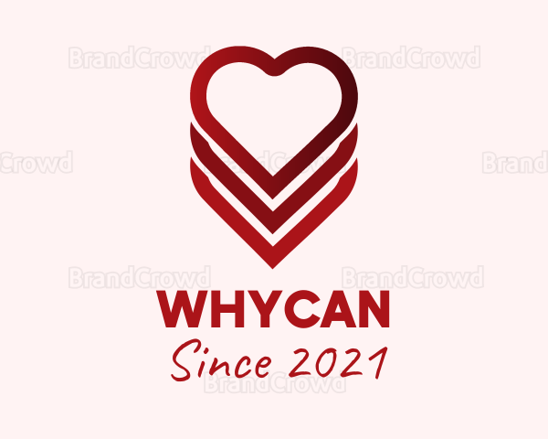 Heart Layered Cake Logo