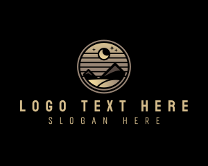 Start - Desert Mountain Moon logo design