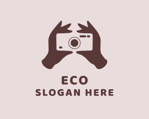 Photo Booth - Photography Camera Hand logo design