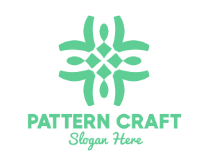 Organic Cross Pattern logo design