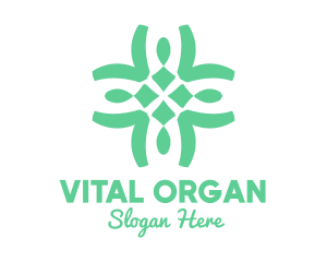 Organic Cross Pattern logo design