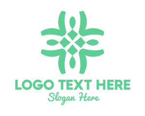 Organic Cross Pattern Logo