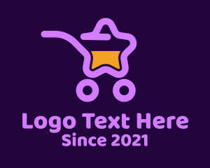 Shopping Cart - Star Shopping Cart logo design