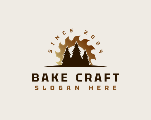 Sawmill Tree Woodworking logo design