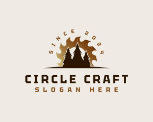 Sawmill Tree Woodworking logo design