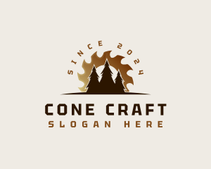 Sawmill Tree Woodworking logo design