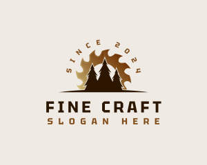 Sawmill Tree Woodworking logo design