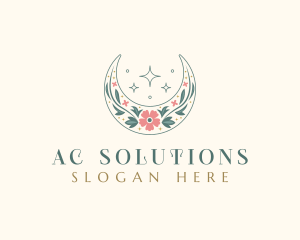 Floral Celestial Boutique logo design