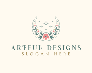 Floral Celestial Boutique logo design