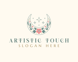 Floral Celestial Boutique logo design