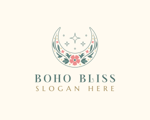 Floral Celestial Boutique logo design