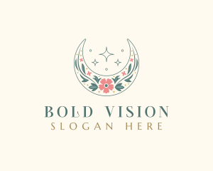 Floral Celestial Boutique logo design