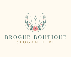 Floral Celestial Boutique logo design