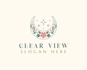 Floral Celestial Boutique logo design