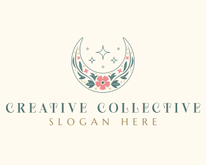 Floral Celestial Boutique logo design