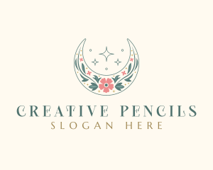 Floral Celestial Boutique logo design