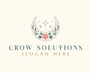 Floral Celestial Boutique logo design