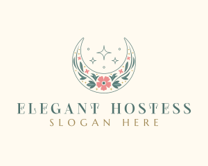 Floral Celestial Boutique logo design