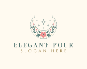 Floral Celestial Boutique logo design