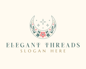 Floral Celestial Boutique logo design