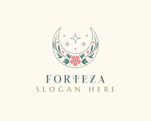 Floral Celestial Boutique logo design