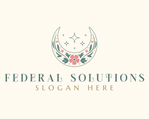 Floral Celestial Boutique logo design