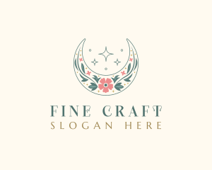 Floral Celestial Boutique logo design