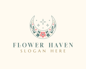 Floral Celestial Boutique logo design