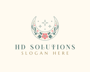 Floral Celestial Boutique logo design