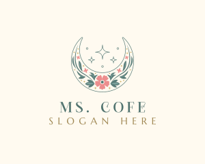 Floral Celestial Boutique logo design