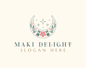 Floral Celestial Boutique logo design