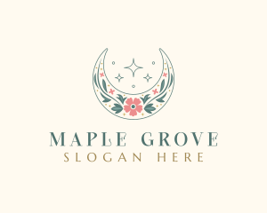 Floral Celestial Boutique logo design